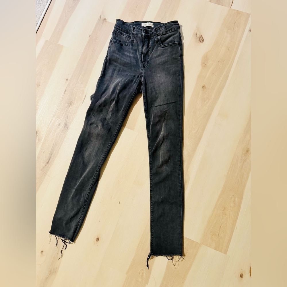 Madewell Charcoal 10” High Rise Skinny Jeans